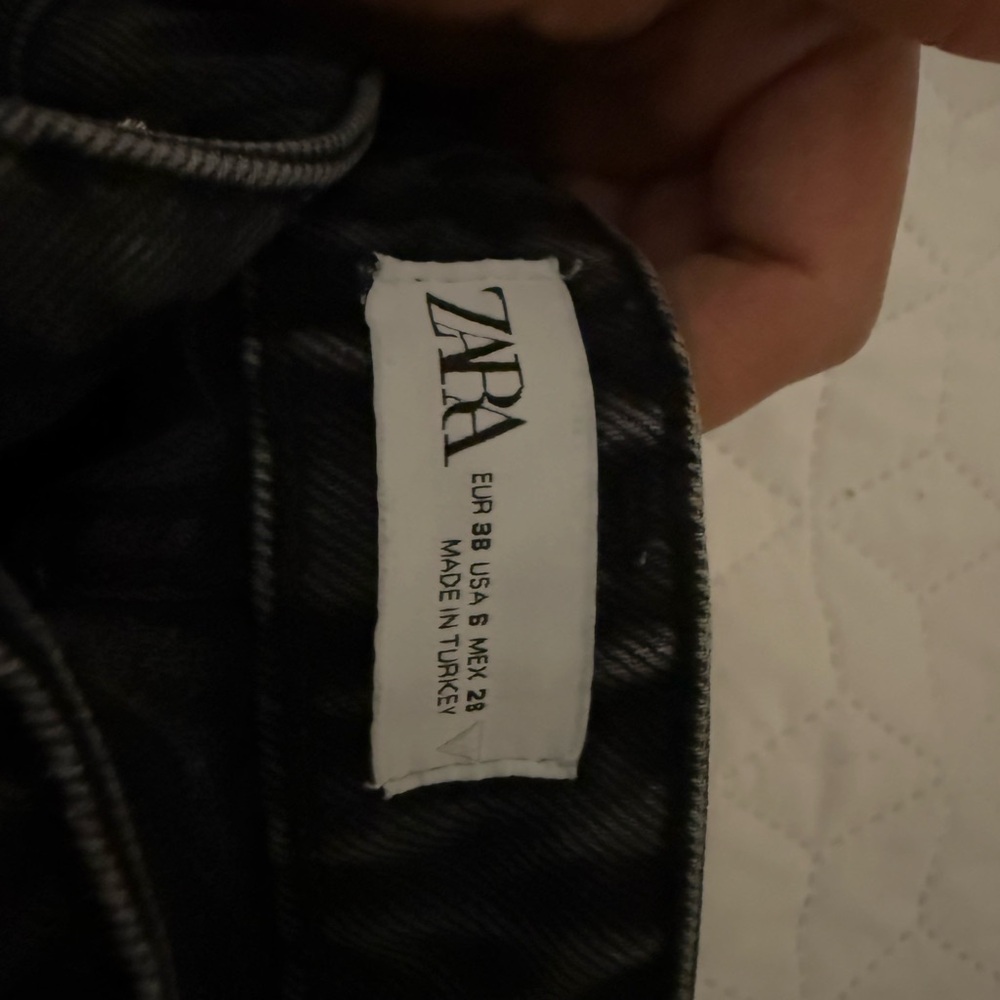 Black ripped Zara jeans